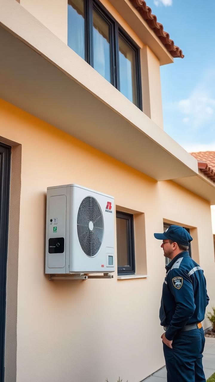 Instalación de aerotermia en vivienda unifamiliar